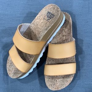 Reef leather slides